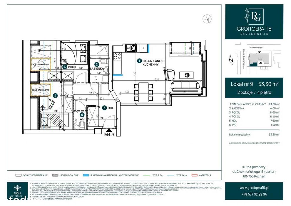 | Передпродаж | 3-кімнатна квартира в Познані M9/I​V