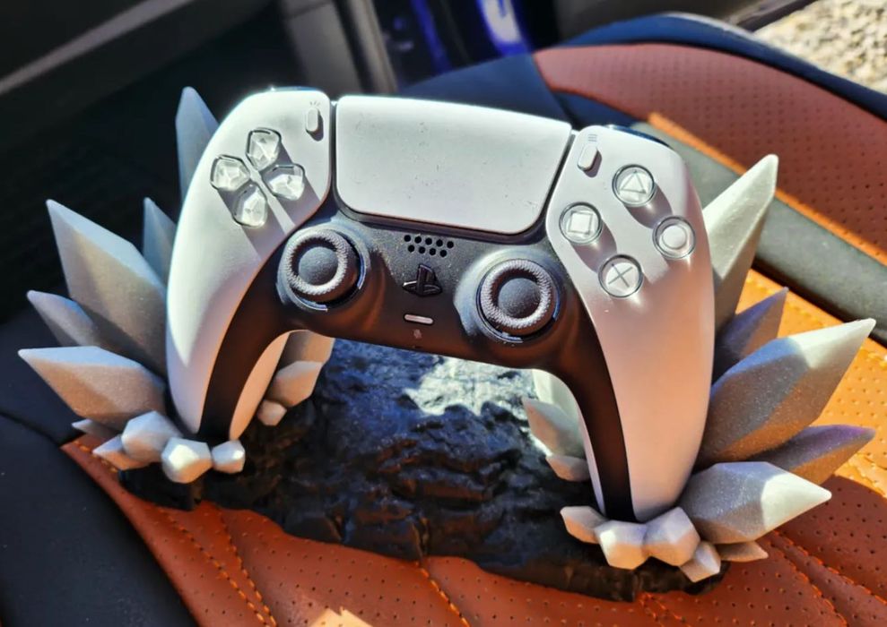 Suporte para comando da PS5 | Stand personalizável | Cristais, pedras, diamantes | Apoio para pousar | Jogos e Playstation 5 | Gamer, geek
