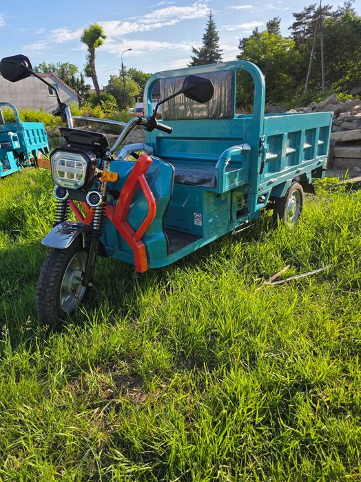 tuk tuk Elektryczny pojazd trójkołowy E TUK 800W 32A wozidło quad trajka melex od ręki 23% MODEL 2026