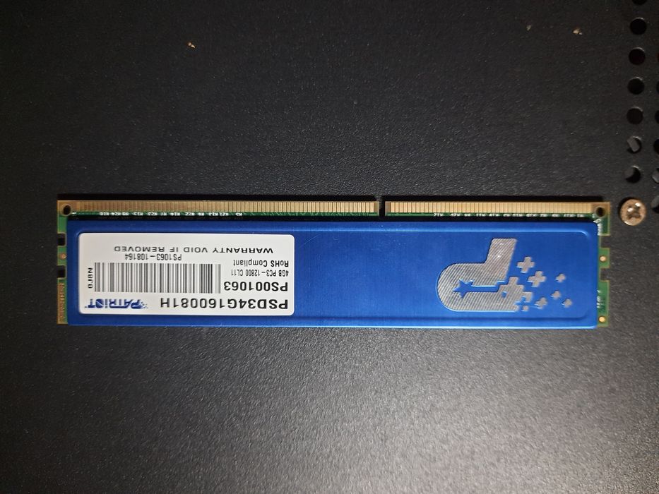 Оперативна пам'ять Patriot DDR3 4GB 1600MHz (PC3-12800)
​Опис:
​Модель