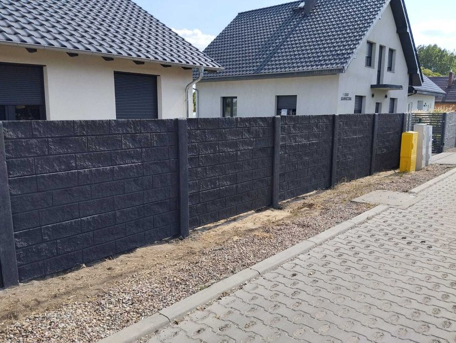 Ogrodzenie betonowe płyty betonowe płyty ogrodzeniowe płot