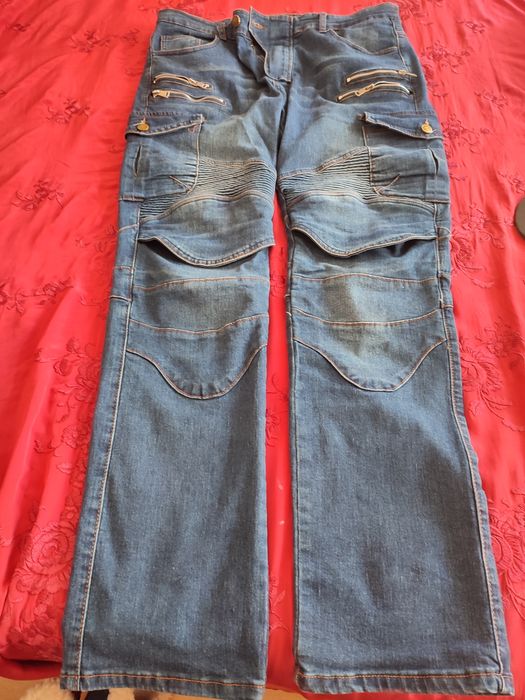 Calças para andar de mota, com proteções