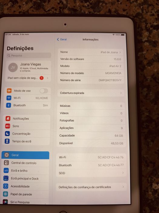 Ipad Air 2 de 64gb
