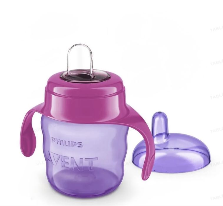 Поїльник-непроливайка дитячий Philips 6 міс. Pink, 200 мл (SCF551/03)