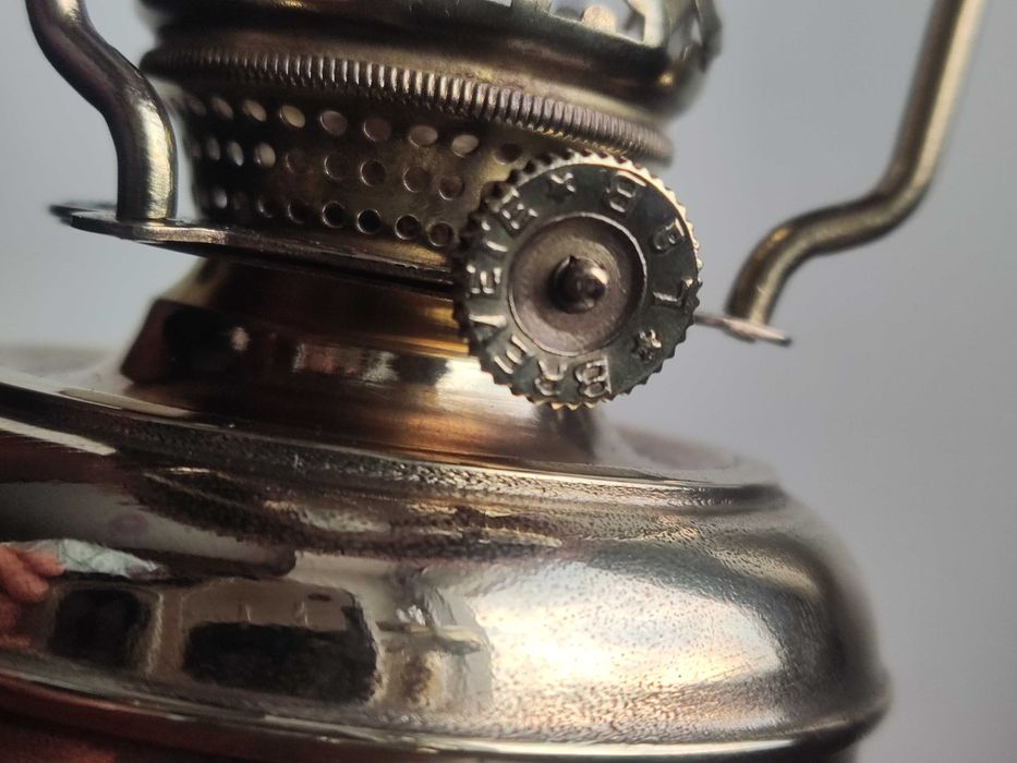 Stara francuska mini lampa naftowa "Paryżanka" nr 4