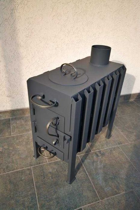 Піч 50 см, 5 Годин Тепла! 80м2, Буржуйка для гаража, дачі та дому!