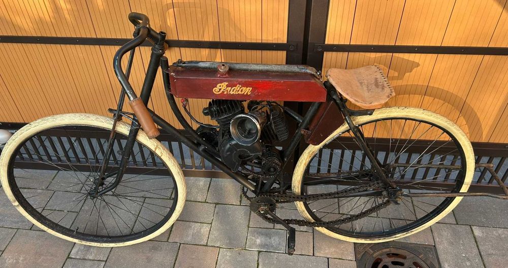 INDIAN 1908 tribute replica man cave studio tatuażu bar barber salon ekspozycja targi