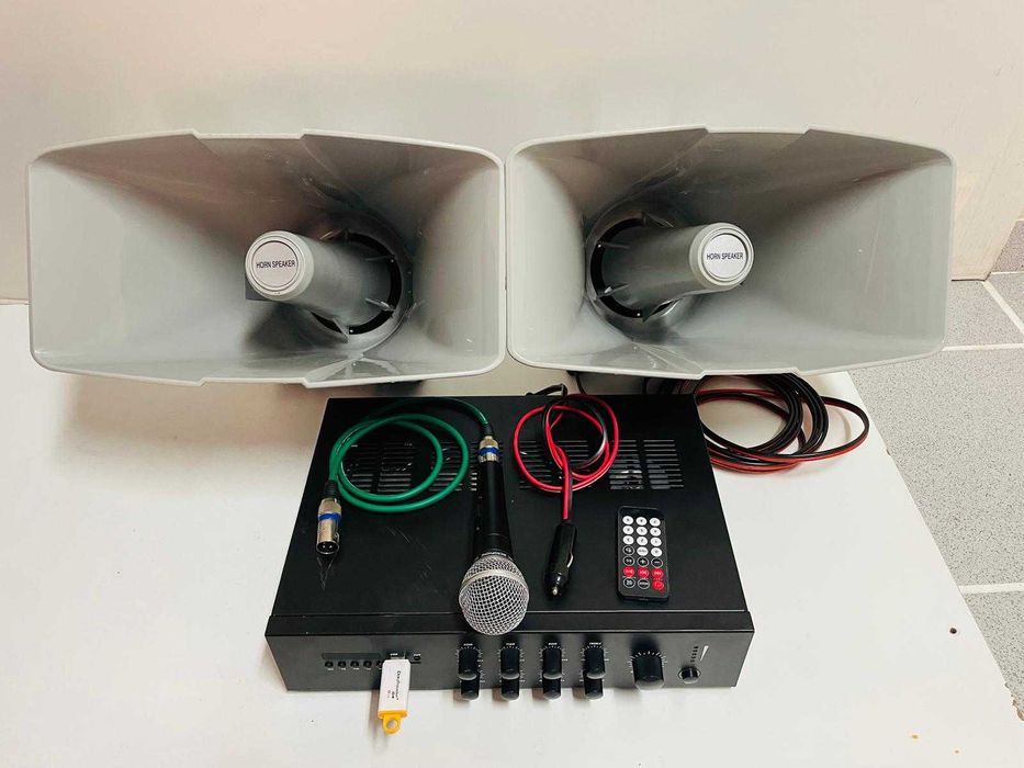 CORNETAS PARA SOM MÓVEL - Trabalha a 12 Volts/Leitor de Pen