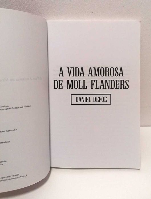 A Vida Amorosa de Moll Flanders, de Daniel Defoe