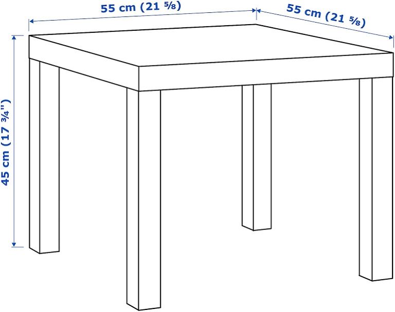 Mesa Lack preto Ikea