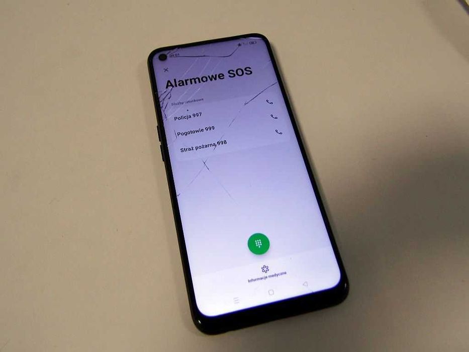 Wyświetlacz z ramką Oppo A74 4G CPH2219 do regeneracji. Czytaj opis.