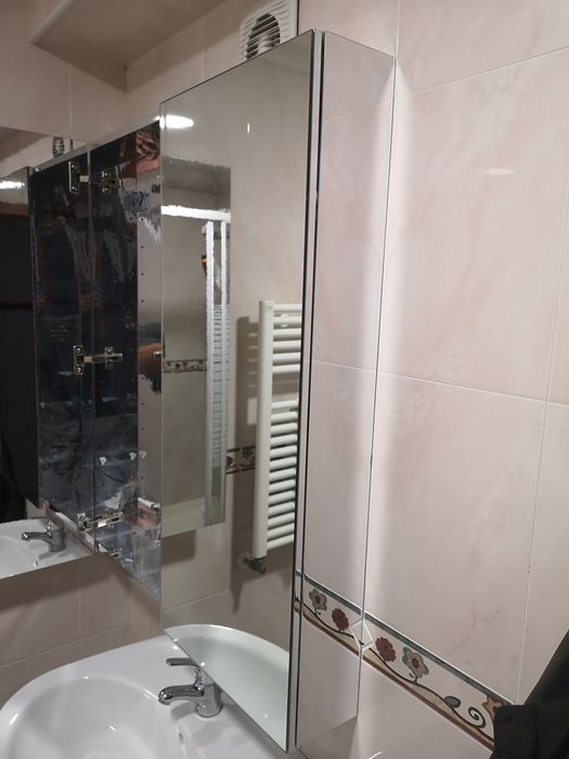 Armario espelado  com portas wc