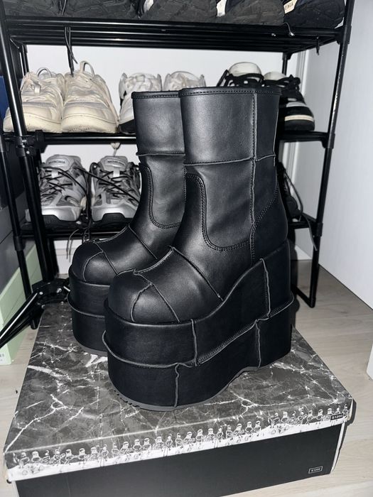 Cheap Demonia Stack 201 Demonia Stack 201 Platform Ankle Boots