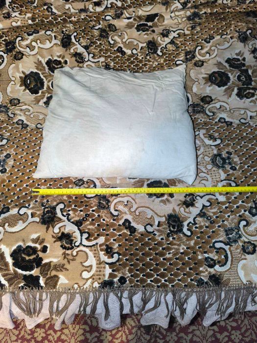 Пір'яна подушка з села Львів обл.  розмір 40см х 40см.