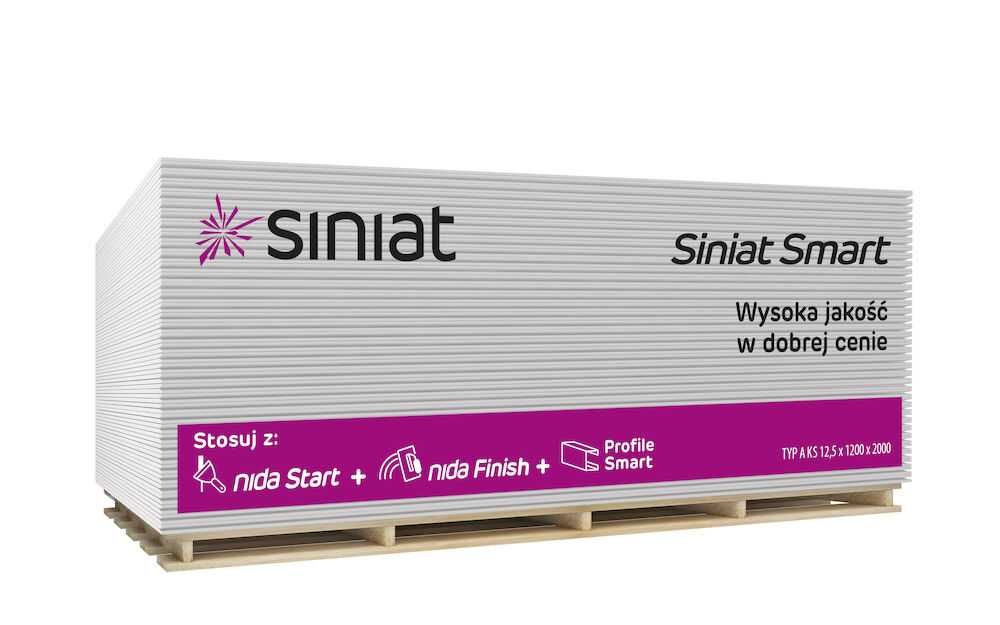 płyta gips karton Siniat biała 12,5mm