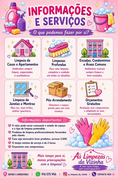 As Limpezas da Vizinha – Serviço de Confiança