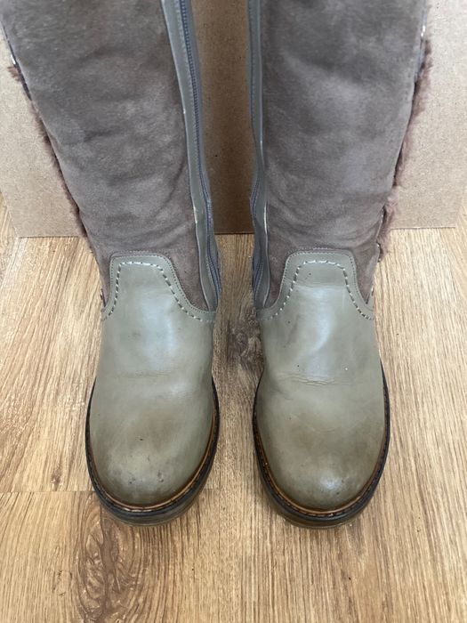 Зимние сапоги 35 р натуральная кожа замш