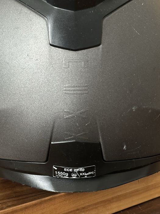 Capacete de motocicleta com tonalidades duplas