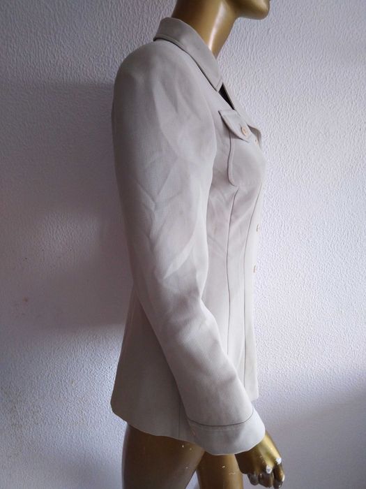 Casaco/Blazer Beje/Creme Lena Gabrielle New York S/8 (Ler Descrição)