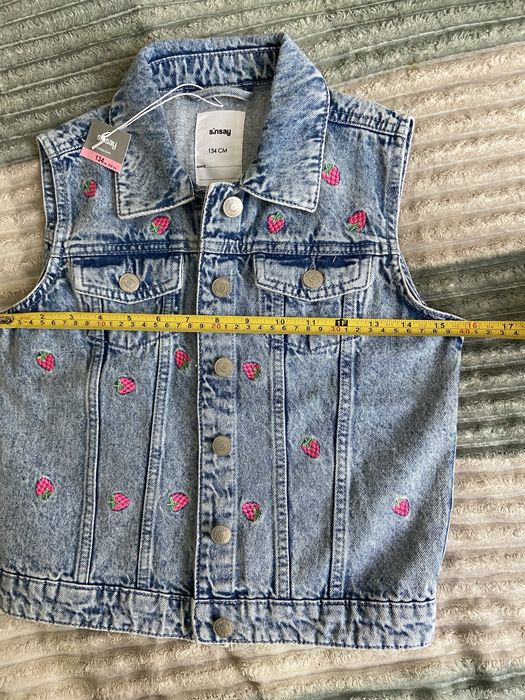 Жилетка джинсова 134 р sinsay