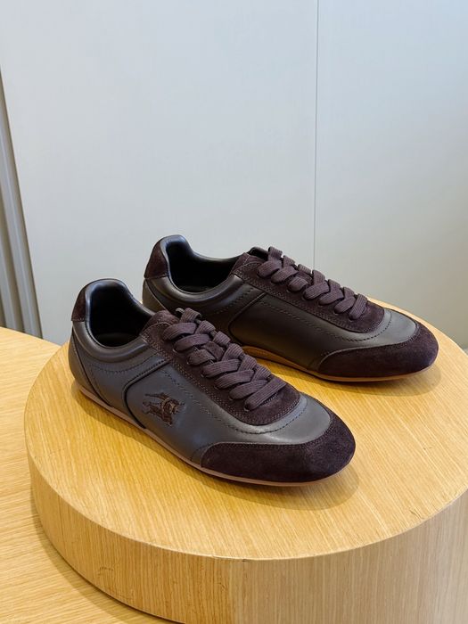 Чоловічі шкіряні коричневі  кросівки Burberry Барбери 42 43 44 45