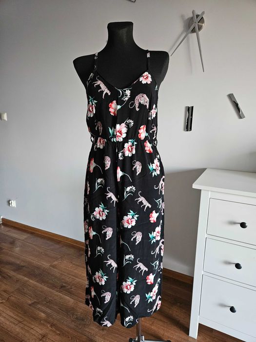 Kombinezon szerokie nogawki S wiskoza