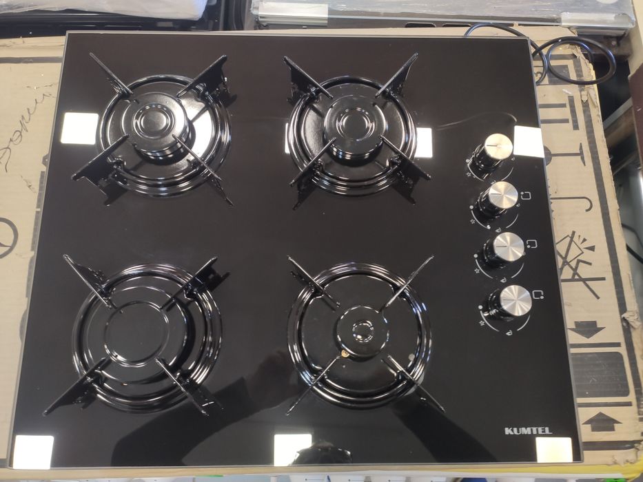 Варочная газовая поверхность черная KUMTEL, LUXELL Турция