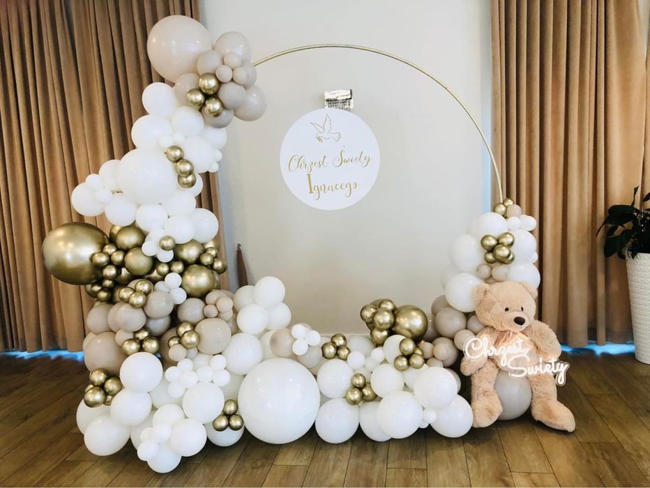 Komunia balony ścianka