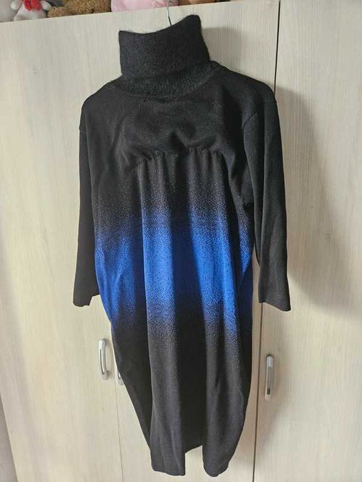 Długa czarna sukienka swetrowa Bonprix rozmiar XL