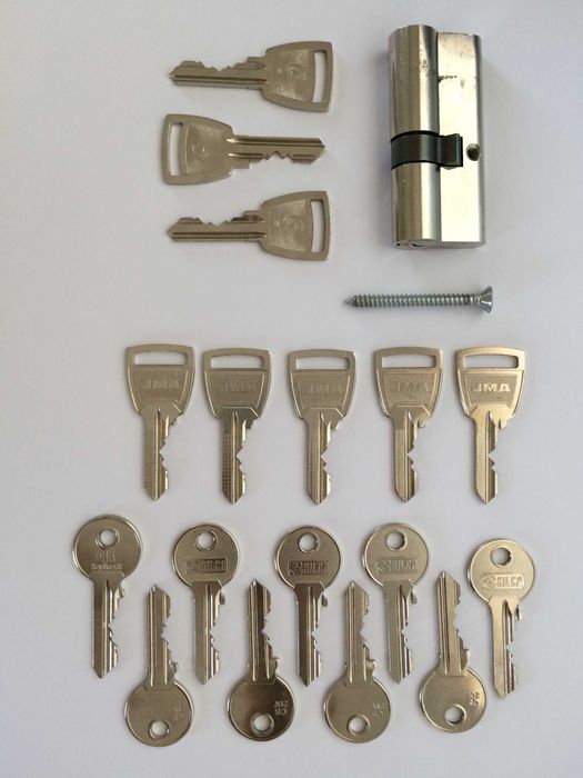 Canhão Húngaro (3+4) Marc | Assa Abloy com 18 Chaves para Fechadura