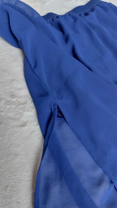 Kobaltowa spódnica maxi H&M