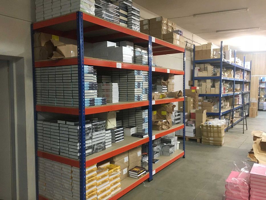 Regał Magazynowy 250x90 cm Solidna Półka Stabilny