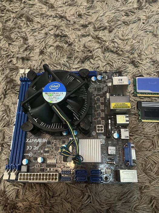 Płyta główna AsrockH61MV-ITX+Intel i5-3470+Ram 16gb ddr3