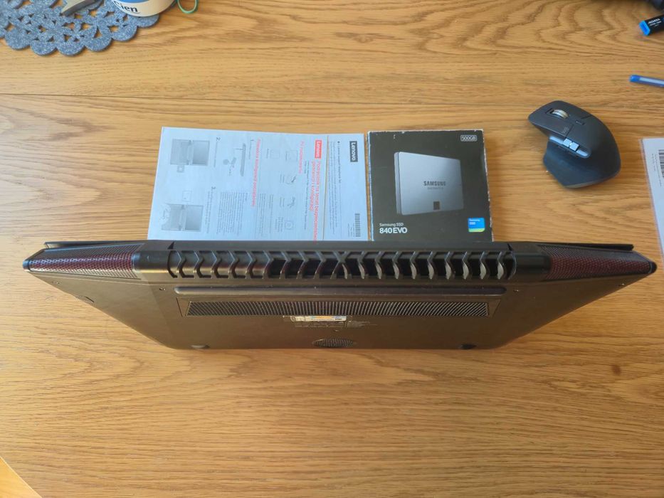 laptop Lenovo Y700-15ISK, i7, 32GB RAM, SSD 500GB, plecak, FV, kam.3D,