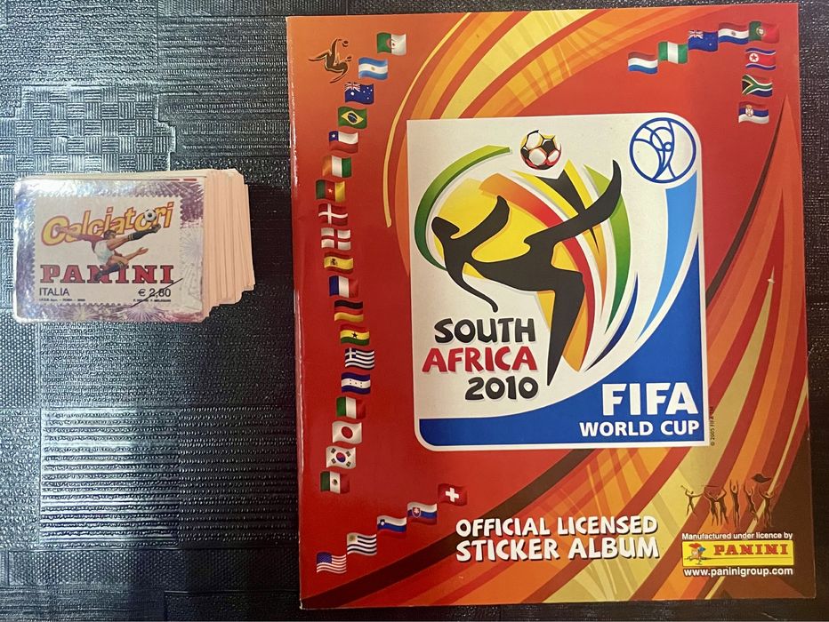 Caderneta + Cromos por colar Mundial 2010 Panini