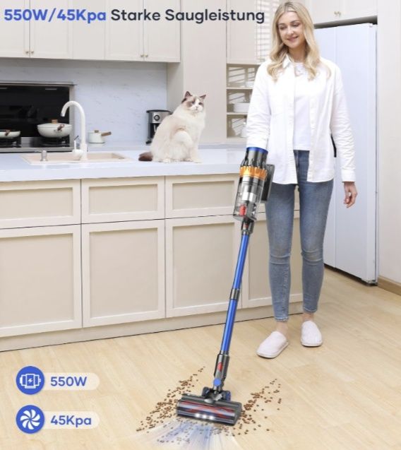 Аккумуляторный пылесос 550Вт.