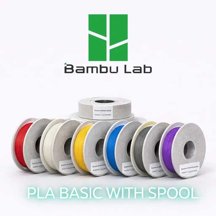 Filamentos Bambu Lab Originais – PLA, PETG, ABS, TPU, etc