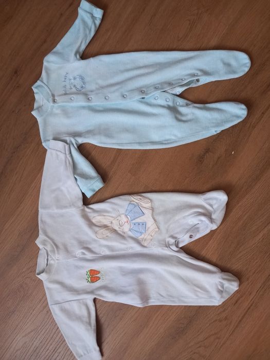Pajacyk, pajac welurowy dla chłopca 2pak, rozmiar 68cm
