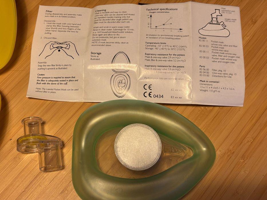 Pocket Mask Laerdal – maska do resuscytacji – CPR – nowa