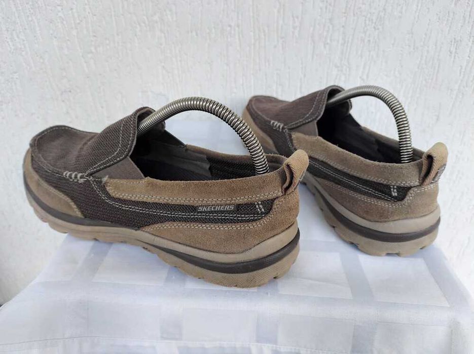 Кожанние туфли-мокасини Skechers Relaxed Fit р.41