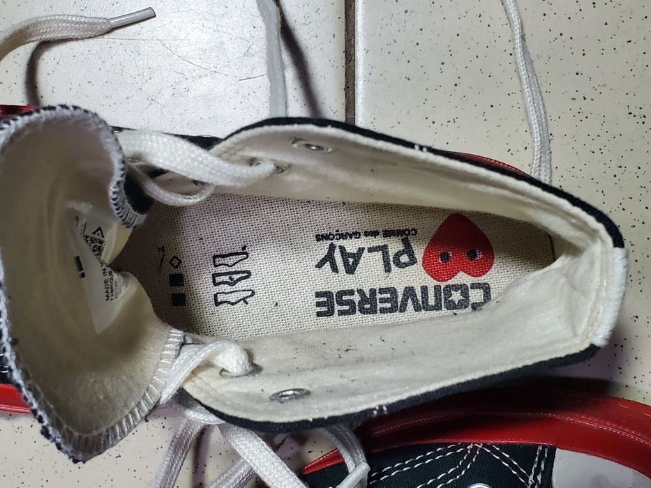 Кеди Converse ×Comme des Garçons PLAY Chuck 70 Hi