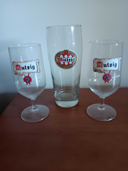 Coleção copos de cerveja