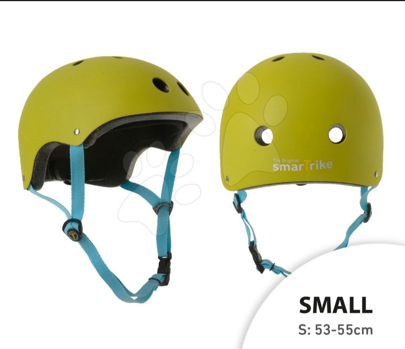 SmarTrike kask S 53-55 cm dziecięcy zielony rowerowy limonkowy