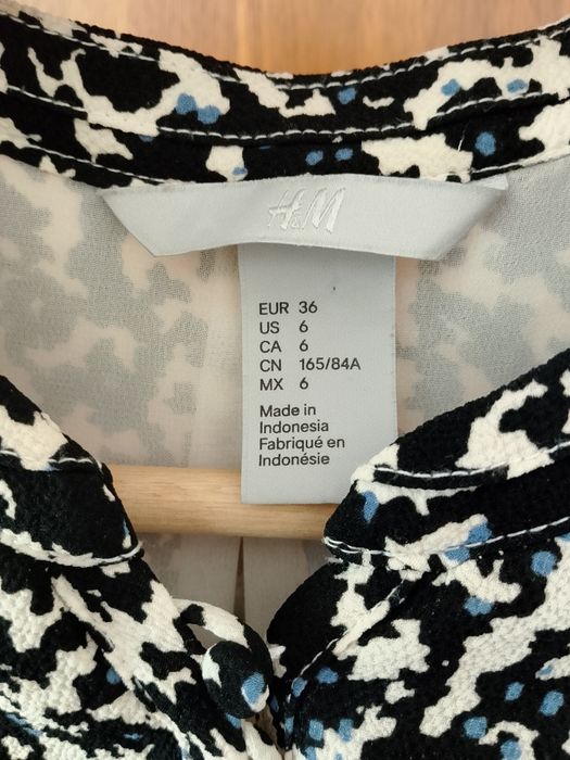 Vestido de manga comprida elegante da H&M