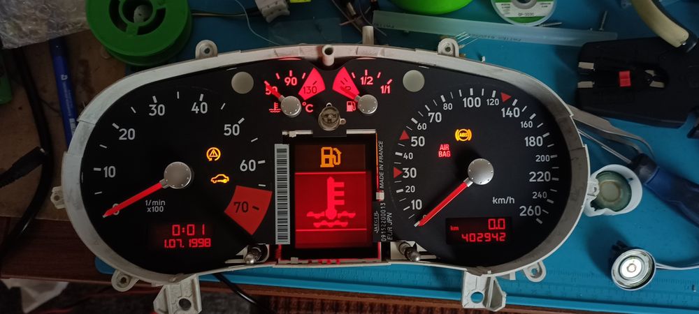 Licznik Audi A3 A4 A6 A8 TT VW Seat Skoda Jaeger MM VDO naprawa Tuning