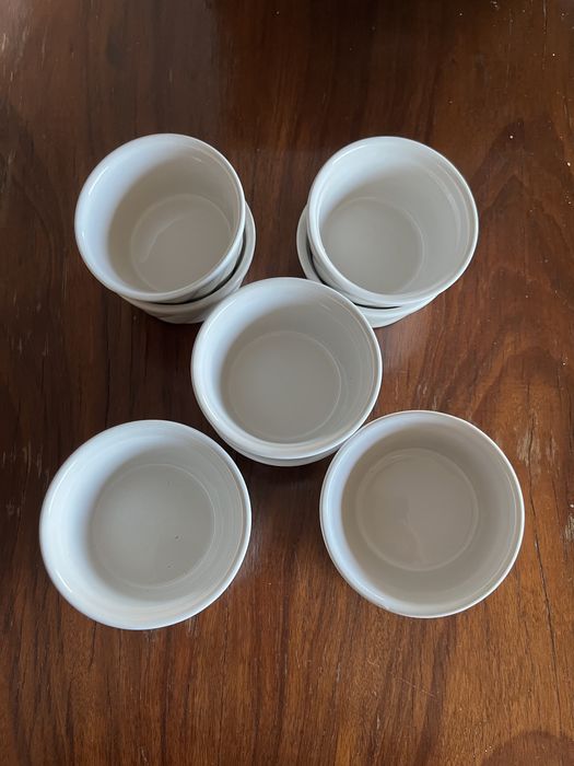 10 ramekins brancos
