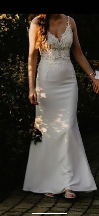 Suknia ślubna rybka 36