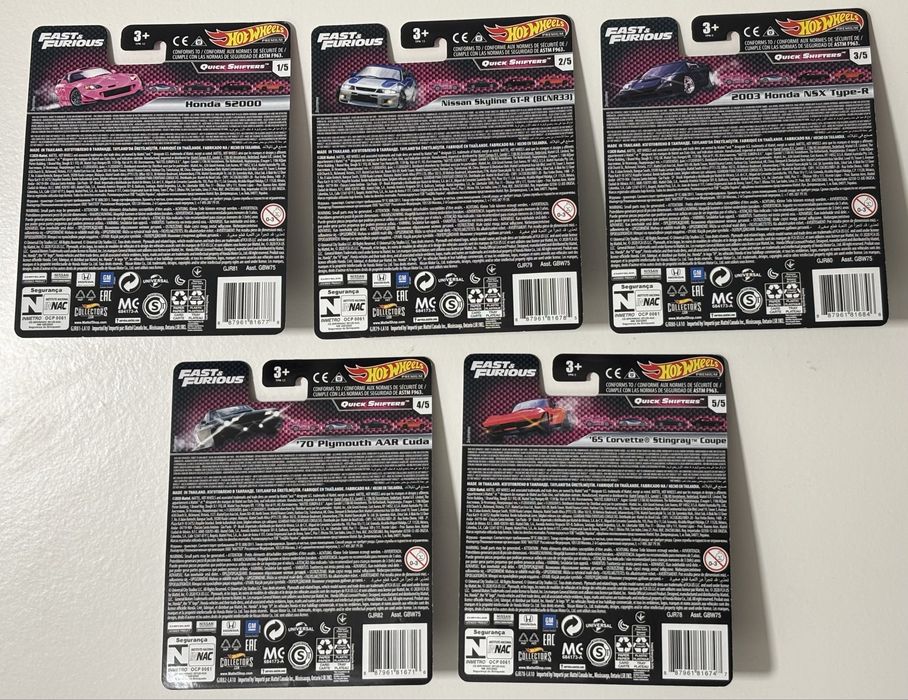 Set Premium Hot Wheels Fast Furious