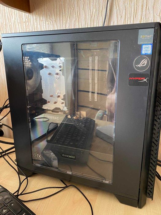 Монитор+сис.блокi3-8100/32Gbddr4/500х2GbSSD/120GbHDD/ GTX1060 6Gb