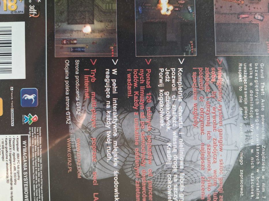 GTA 2 pudełko PC
